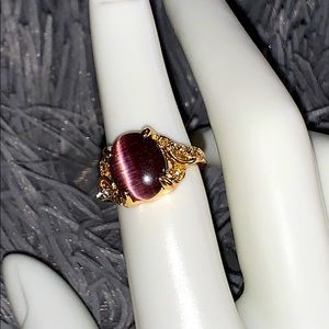 Color Vintage Cat’s Eye Stone Opal